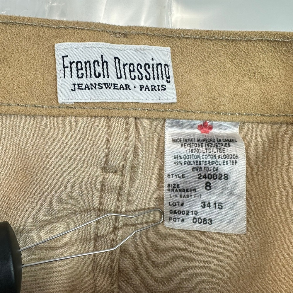 VTG French Dressing Jeanswear Paris Tan Khaki Pants SZ 8 (28x31) Made In Canada - Picture 7 of 7